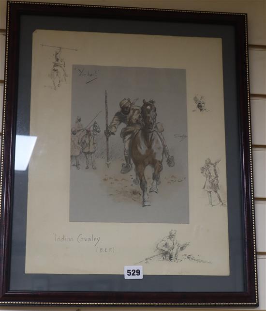 Charles Johnson Payne Snaffles, print, Wipers, blind stamp, 44 x 35cm